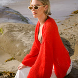 Ibiza Red Cardigan